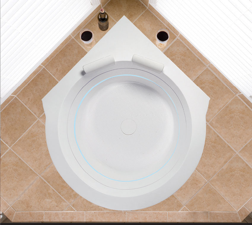 Corner Whirlpool Bathtubs | Corner Placing Whirlpool Tub